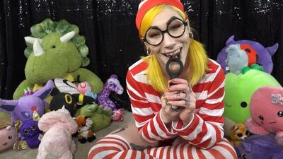 Vibrating Cock Ring JOI from Slightly Toys- ;Where's Waldo Cosplay