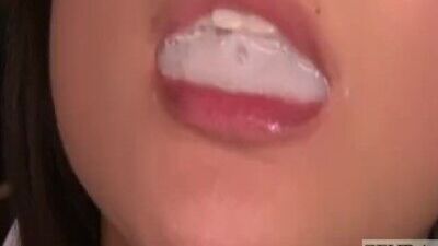 Japanese gokkun cum play with Kana Ohori English Subtitles